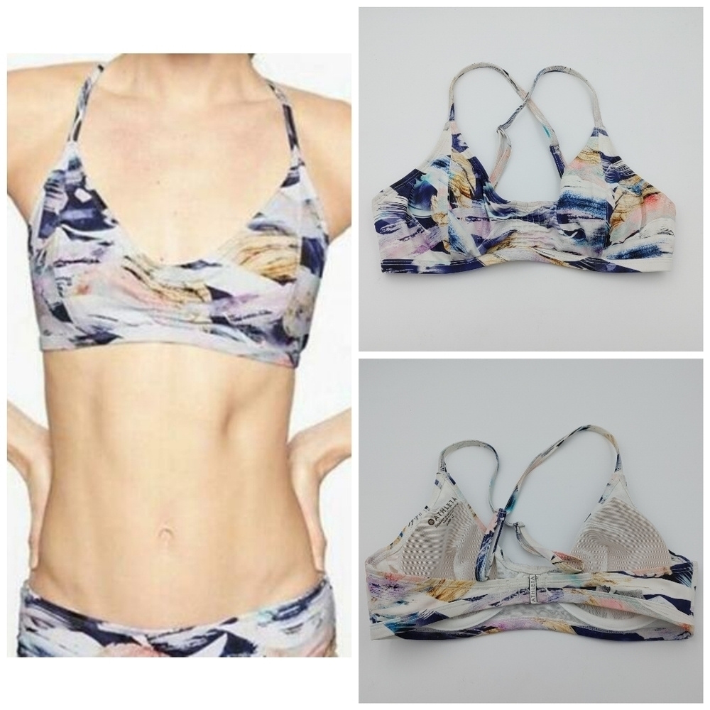 ATHLETA Abstract Bikini Top Size 32 B/C
